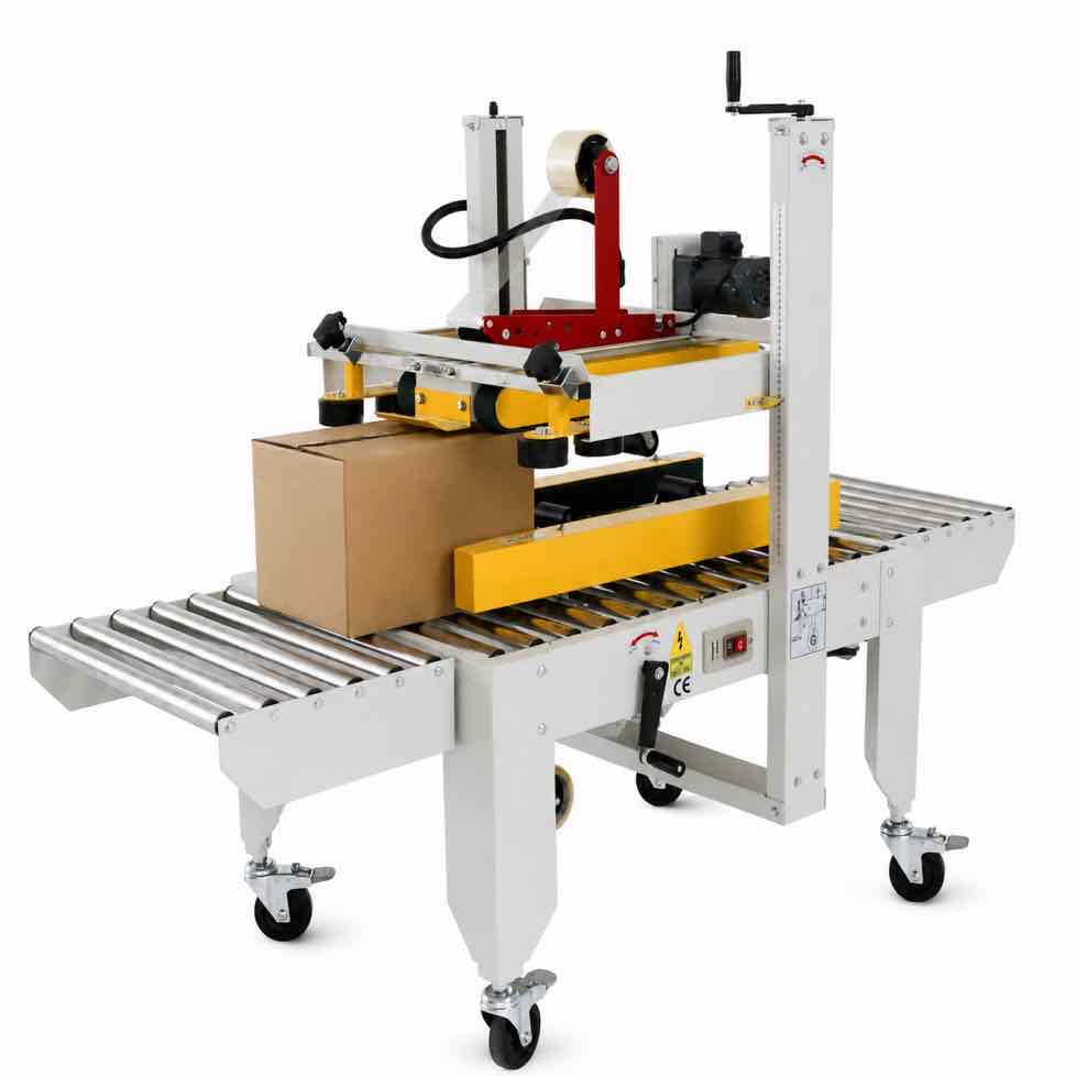 Semi Automatic Side & Top Belt Driven Carton Sealer